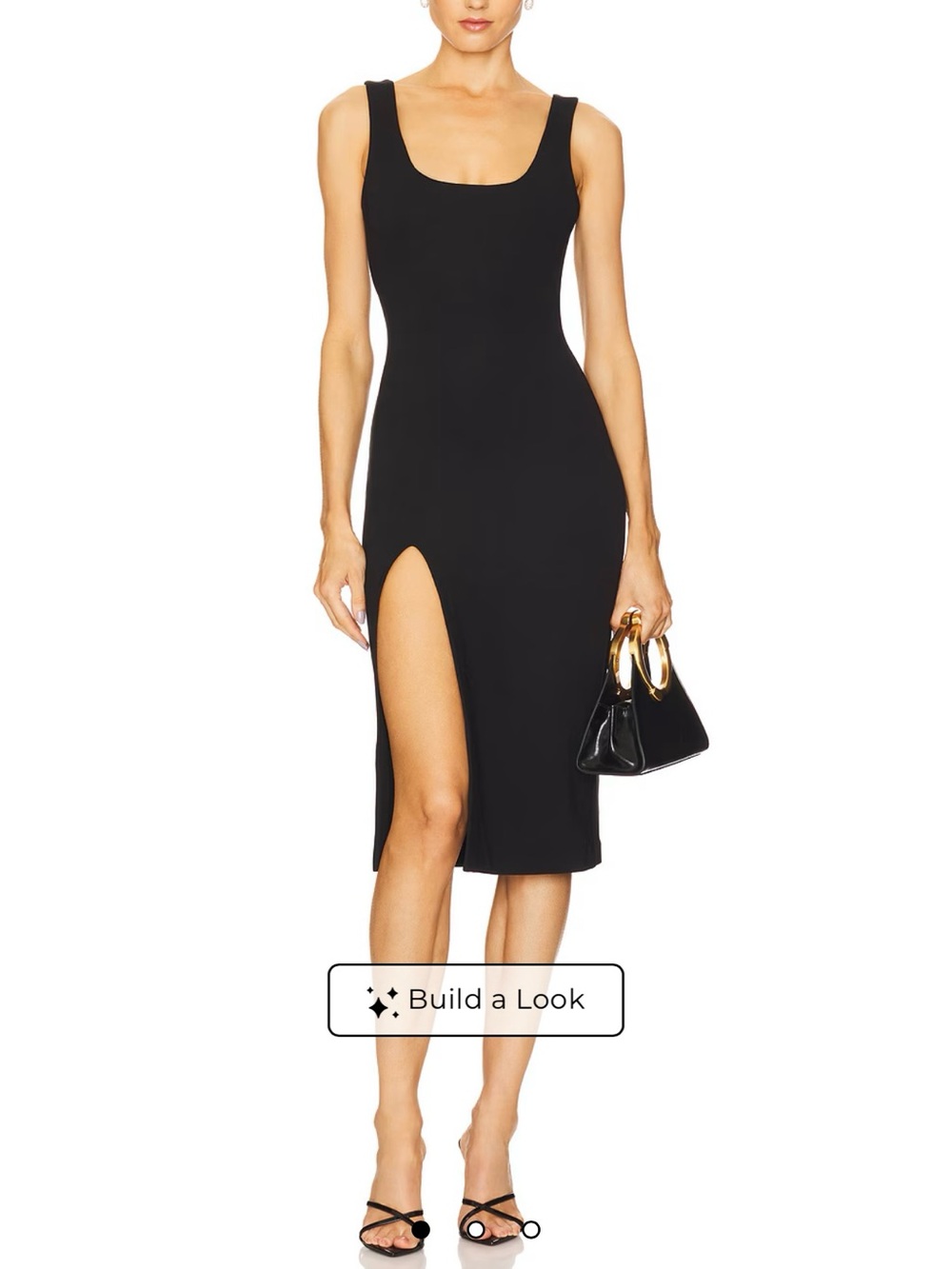 NBD Women’s Black Thom Sleeveless Midi Dress. Size M